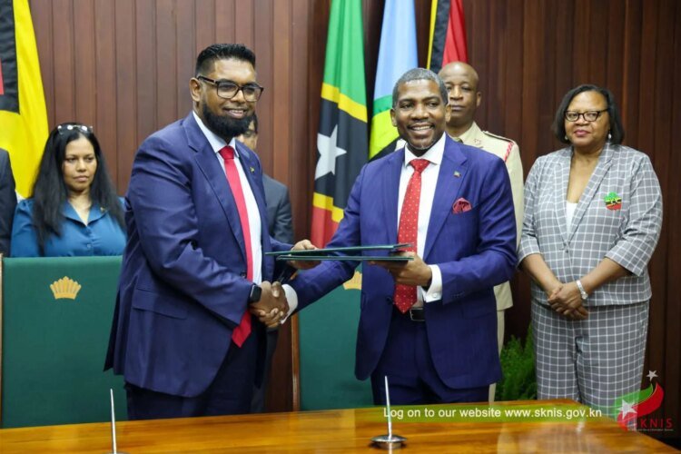Saint Kitts and Nevis, Guyana Sign Strategic Agreements to Strengthen Cooperation in Key Sectors