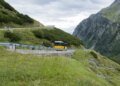 Swiss Flüela pass awakens from winter hibernation