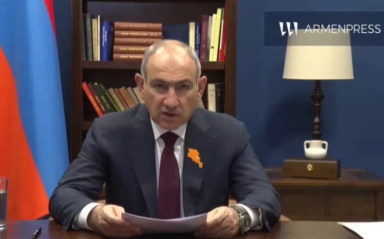 Nikol Pashinyan makes a speech on the occasion of April 24 08:21, April 24