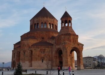 Stepanakert’s Holy Mother of God Hovanu Cathedral was vandalized. Monument Watch: