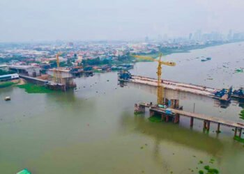 Bassac River Bridge reaches 68 percent completion