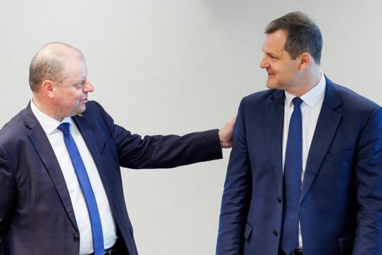 Friday reminded of a black cloud over Lithuanian politics: the news caught up with S. Skvernelis and G. Paluckas