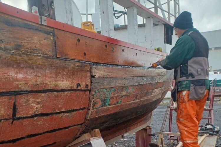 Seventy and going out on an oak boat