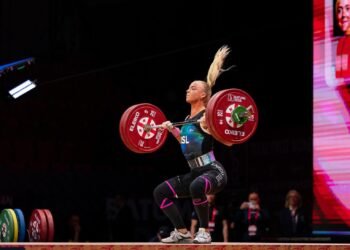 Guðný set three Icelandic records at the EC