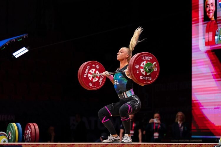Guðný set three Icelandic records at the EC
