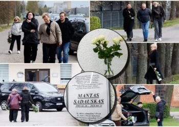 There are tears on the faces of relatives, friends and colleagues: in Panevėžys, a sensitive farewell to Mantas Sadauskas