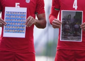 The national football team’s convoy named “Minab 168” is going to the World Cup