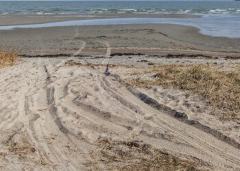 Drone debris found on Kalvi beach