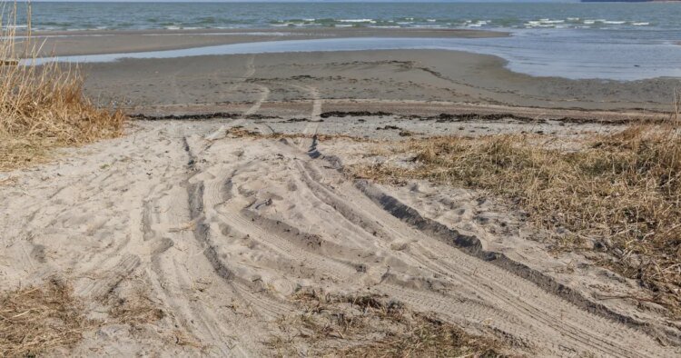 Drone debris found on Kalvi beach