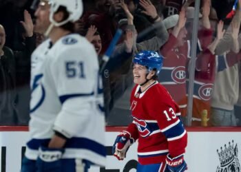 Caufield scores 50th goal, becomes 1st Hab to reach milestone in 36 years