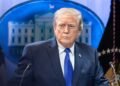Trump threatens Iran to destroy any military ship forcing port blockade