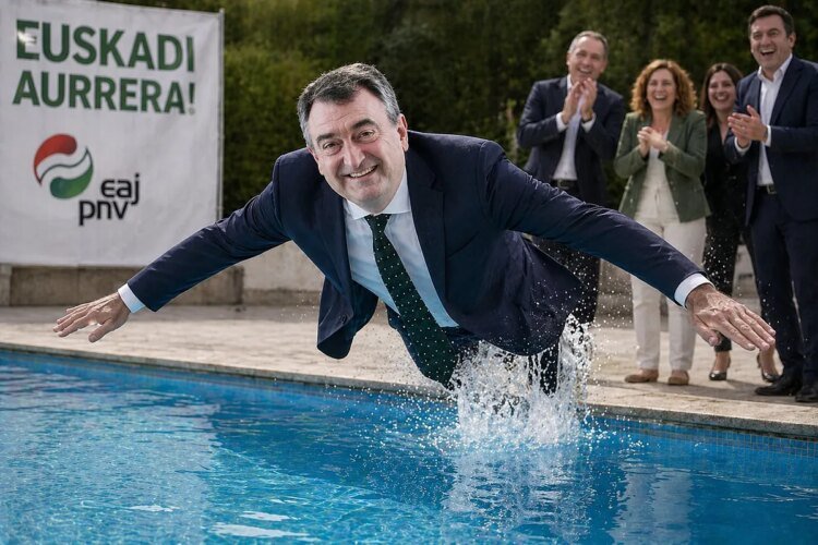 The water in Aitor Esteban’s pool