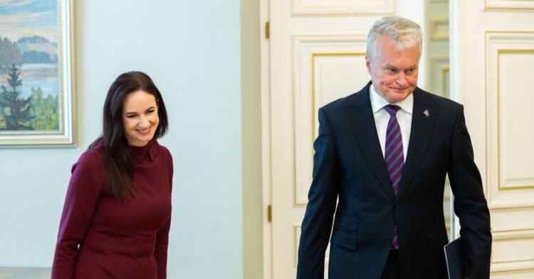 Ruginienė, who wants to shine brighter outside Lithuania, assures that she and Nausėda work as a tandem