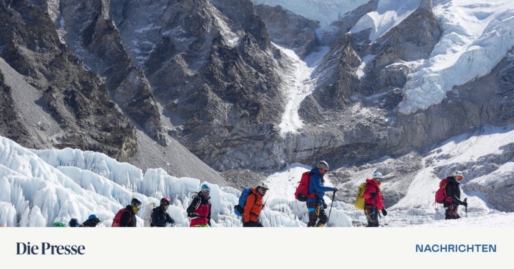The blockage of the ascent route on Mount Everest is likely to lead to traffic jams – DiePresse.com