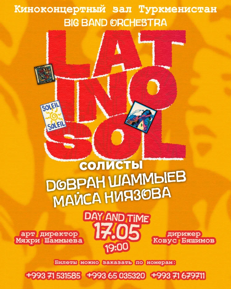 A “Latino concert” will be held in Ashgabat
