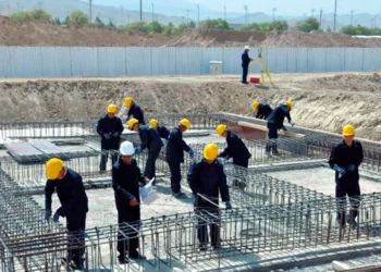 Construction of a new Maternal and Child Health Center is underway in Dashoguz
