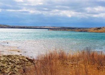 The unique Yasga Lake supplies clean water to the western region of Turkmenistan