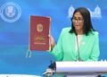 Message from Delcy Rodríguez: blame Maduro for mistakes and draw a presidential candidacy