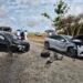 Two injured in collision involving electric, hybrid vehicles