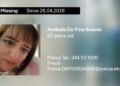 Missing person alert: 52-year-old Anabela De Pina Soares last seen on Sunday