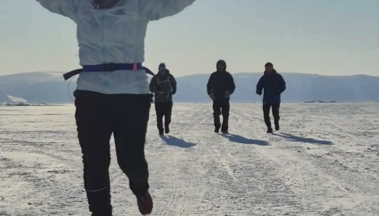 First half marathon on the ice in Qaanaaq