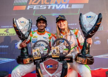 Wohlwend celebrates championship in the Indian Racing League