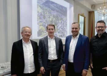 The museum merges with the spa park