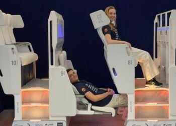 The double-level airplane seat is back with the ‘ultimate’ statement