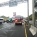 Fatal collision between trailer and motorcycle generates dams near the Route 27 toll in Escazú