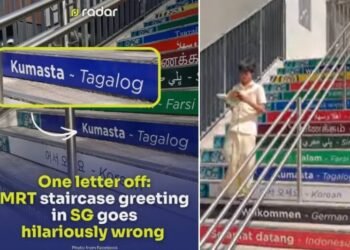 Lost in translation: Aussie school staircase’s Tagalog slip sparks online snickers
