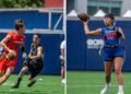 Panamanian flag football gives a coup of authority at the start of South Americans