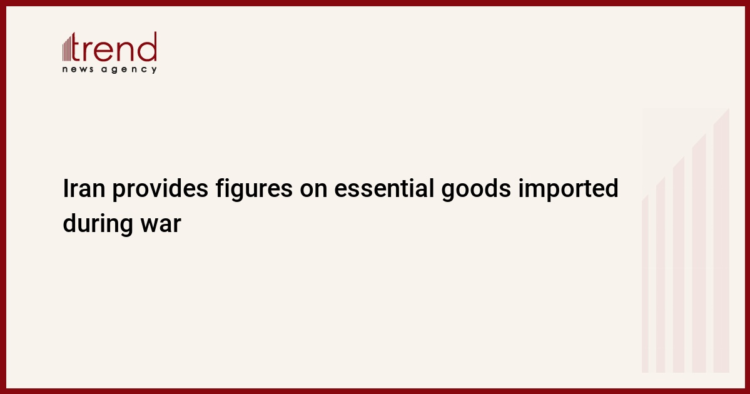 Iran provides figures on essential goods imported during war