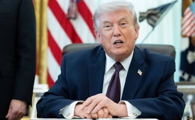 Trump reads a passage from the Bible at a public event, tension with the Pope and war with Iran mark the context
