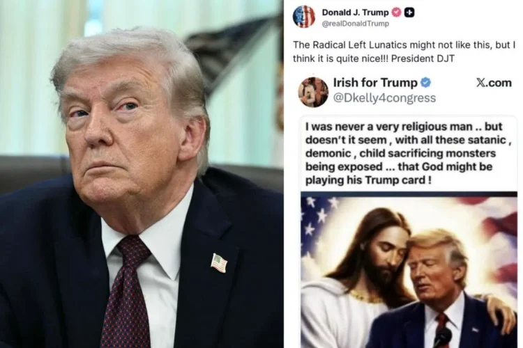 Trump posts image of himself with Jesus, as administration’s pope criticism continues