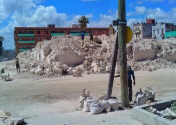 The remains of the ISDi, an illegal construction material quarry