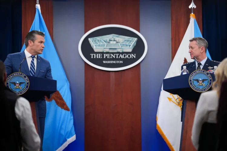 Hegseth, Caine strike different tones on Iran ceasefire