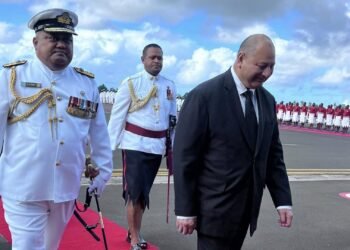King Tupou VI arrives in Fiji for Ratu Nailatikau State Funeral