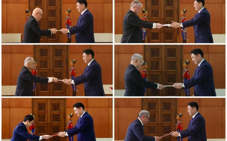Ambassadors Accredited to Mongolia Present Letters of Credence