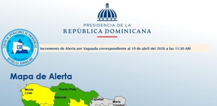 Greater Santo Domingo plus 17 provinces on alert for troughs this weekend