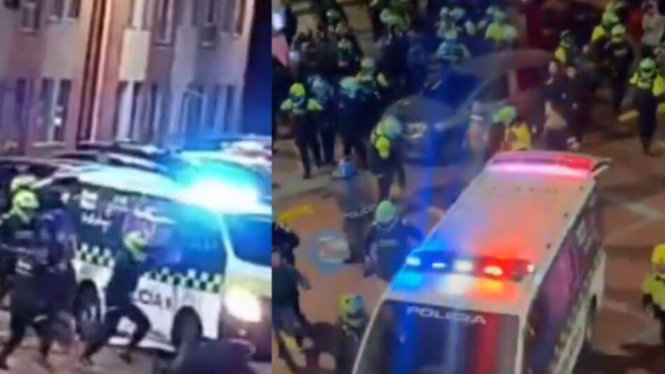 Video shows the exact moment when a patrol runs over a man in the middle of the lynching of the alleged abuser of a 10-year-old girl in Bogotá