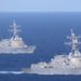 Two US destroyer ships enter the Strait of Hormuz to remove Iranian mines and ensure a safe route in the Persian Gulf