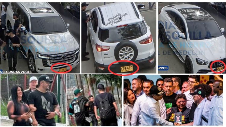 These are the owners of the high-end trucks that entered the Itagüí prison on the day of the party: there is an official vehicle