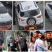 These are the owners of the high-end trucks that entered the Itagüí prison on the day of the party: there is an official vehicle