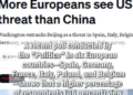 US seen as a greater threat to Europe, poll says – World