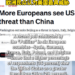 US seen as a greater threat to Europe, poll says – World