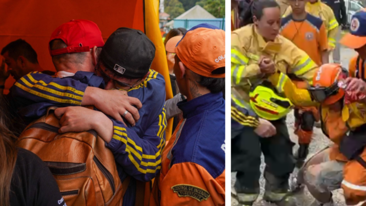 Video of the reunion of the seven people missing in Monserrate with their relatives after spending more than 18 hours lost: they had ‘hypothermia’