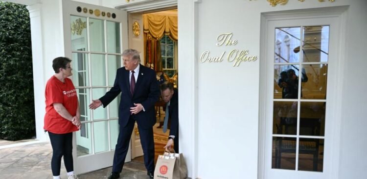Delivery woman who brought McDonald’s to Trump is a grandmother and pays for her husband’s medical treatment
