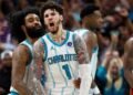 LaMelo Ball makes the winning basket for the Hornets, the team that beat the Heat