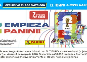 The Panini album from the 2026 World Cup will arrive for free with EL TIEMPO this May 1 for the first time