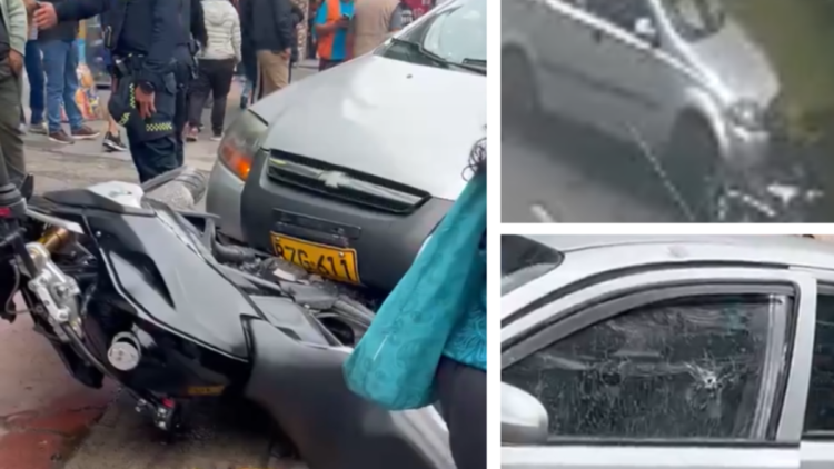They reveal the main hypothesis of the homicide of a 54-year-old man inside his vehicle in the south of Bogotá: he ran over the criminals before dying